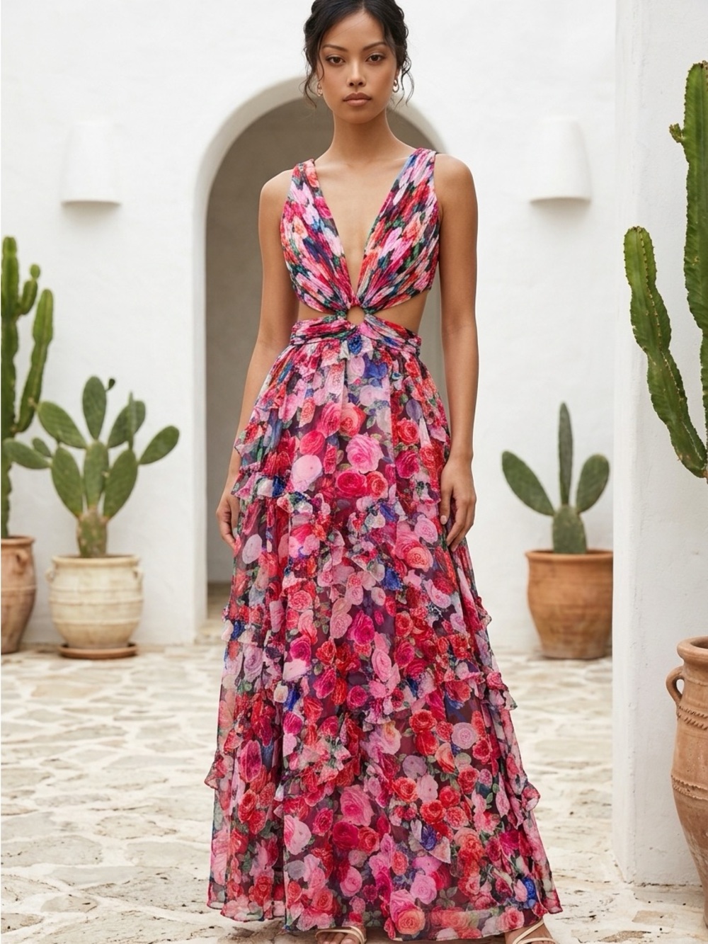 Perfect Summer a wedding Guest Maxi